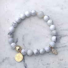 Load image into Gallery viewer, HOWLITE - The Stone of Emotional Healing & Balance, 8 mm "SUMMER COLLECTION"