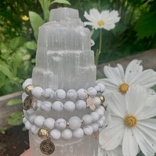 Load image into Gallery viewer, HOWLITE - The Stone of Emotional Healing & Balance, 8 mm "SUMMER COLLECTION"