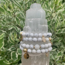 Load image into Gallery viewer, HOWLITE - The Stone of Emotional Healing & Balance, 8 mm "SUMMER COLLECTION"
