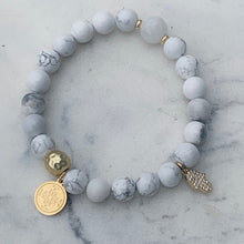 Load image into Gallery viewer, HOWLITE - The Stone of Emotional Healing & Balance, 8 mm "SUMMER COLLECTION"