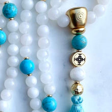 Load image into Gallery viewer, MALA - White Jade for Balance, Turquoise for Self Expresssion