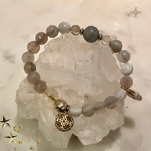 Load image into Gallery viewer, NATURAL STRIPED AGATE The Stone of Success, 8mm Faceted