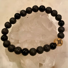Load image into Gallery viewer, BLACK OBSIDIION & LAVA - The Stones Growning, Protecion & New Beginnigs, 8 nm