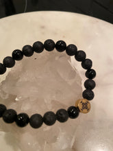 Load image into Gallery viewer, BLACK OBSIDIION & LAVA - The Stones Growning, Protecion & New Beginnigs, 8 nm