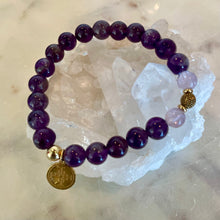 Load image into Gallery viewer, AMETHYST Queen - The stone of Abundance, Wealth and Health, 8mm