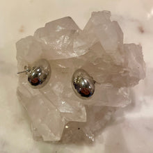 Load image into Gallery viewer, "GRACE" Silver PLATINUM Brass Teardrop Hubs/Earrings, Length: 2.0 cm/ Width:1.0 cm