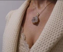 Load image into Gallery viewer, NATUTAL AGATE CRYSTAL PENDANT WITH GOLDEN COATING, 2cm