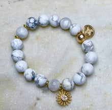 Load image into Gallery viewer, HOWLITE - The Stone of Emotional Healing & Balance, 10mm