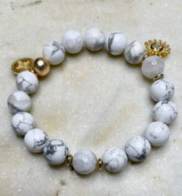 Load image into Gallery viewer, HOWLITE - The Stone of Emotional Healing & Balance, 10mm
