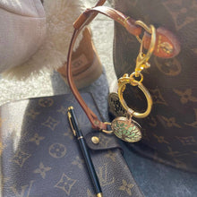 Load image into Gallery viewer, NATURAL BLACK AGATE, The Stone of Protection - KEY RING/PURSE CHARM - NØKKELRING