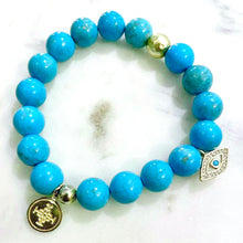 Load image into Gallery viewer, TURQUOISE The Stone of Communication and Self Expresssion, 10mm