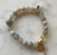 Load image into Gallery viewer, NATURAL STRIPED AGATE The Stone of Success, 8mm Faceted