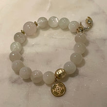 Load image into Gallery viewer, NATURAL WHITE MOONSTONE - The Goddess Stone, 10mm