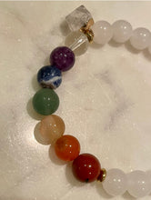 Load image into Gallery viewer, THE 7 CHAKRAS BRACELET - The Stones of Chakras & Healing Crystals - Find your Balance, 8mm