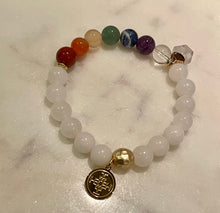 Load image into Gallery viewer, THE 7 CHAKRAS BRACELET - The Stones of Chakras & Healing Crystals - Find your Balance, 8mm