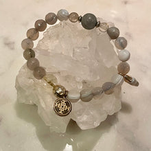 Load image into Gallery viewer, NATURAL STRIPED AGATE The Stone of Success, 8mm Faceted