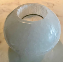 Load image into Gallery viewer, "WELCOME GOOD ENERGY" SELENITE TEALIGHT CANDEL HOLDER, INTERIOR - The Stone of Purity & Protection