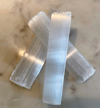 Load image into Gallery viewer, THE MAGIC SELENITE CRYSTAL WAND, INTERIOR - The Stone of Purity & Protection