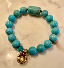 Load image into Gallery viewer, TURQUOISE with Stone - The Stone of Communication and Self Expresssion, 10mm