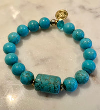 Load image into Gallery viewer, TURQUOISE with Stone - The Stone of Communication and Self Expresssion, 10mm