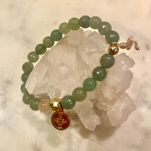 Load image into Gallery viewer, 2025 - THE YIN WOOD SNAKE, FENG SHUI, GREEN AVENTURINE - The Stone of Wealth, Opportunites &amp; Mature Love
