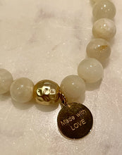 Load image into Gallery viewer, NATURAL CREME MOONSTONE - The Goddess Stone, 8mm
