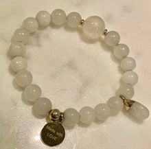 Load image into Gallery viewer, NATURAL WHITE MOONSTONE - The Goddess Stone, 8mm

